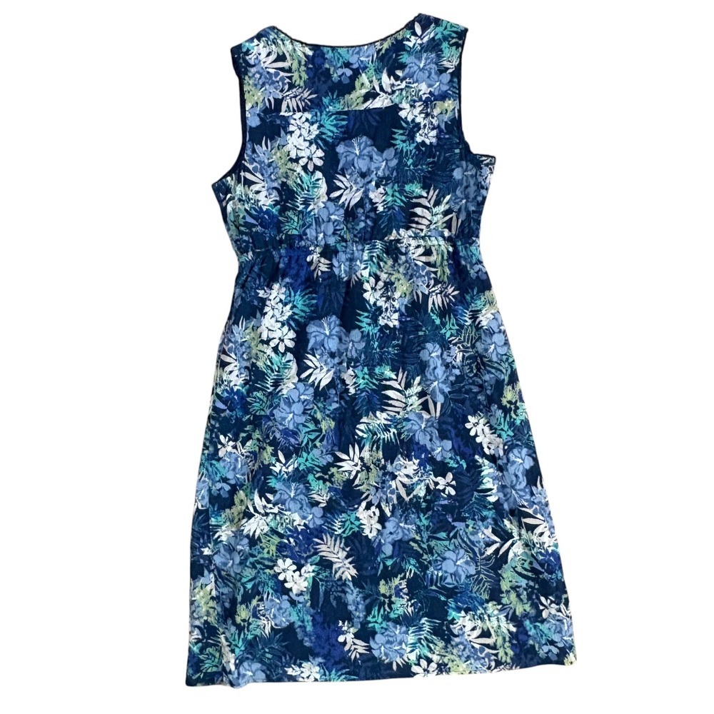 Eddie Bauer Floral Faux Wrap Dress Size 8